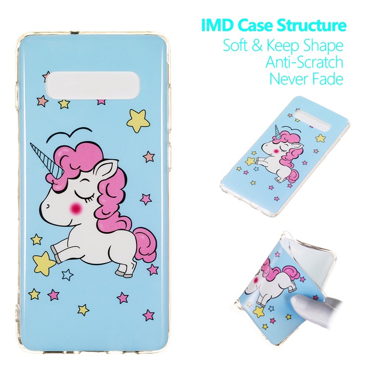 

Luminous Glow Pattern Printing TPU Shell for Samsung Galaxy S10 Plus - Unicorn Pattern, Galaxy S10 Plus