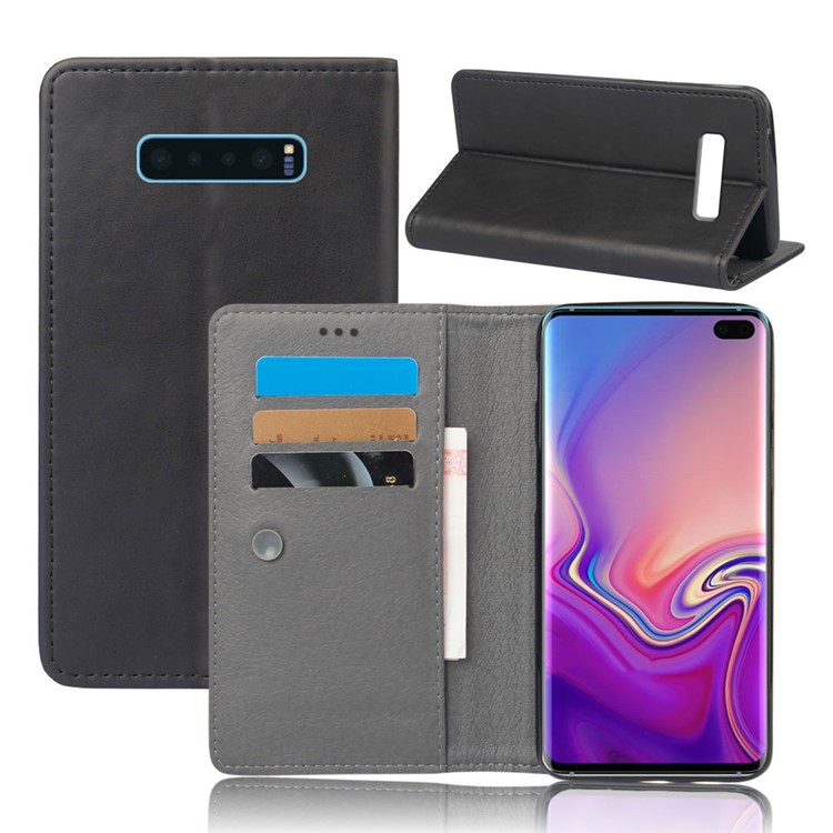 Для samsung galaxy s10 plus сумасшедшая лошадь кожаный