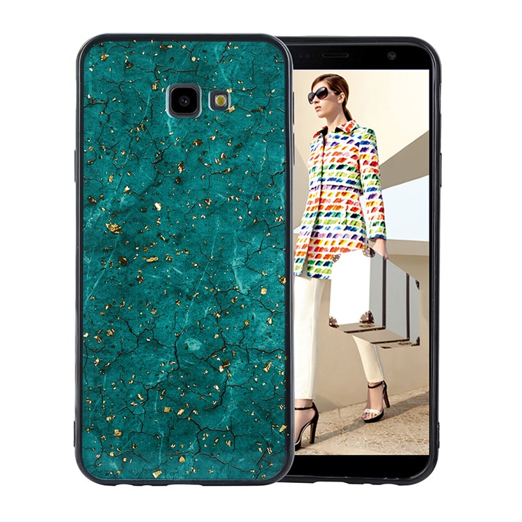 

Крышка Телефона Покрынная Эпоксидной Смолой TPU Для Samsung Galaxy J4 Plus - Зеленый, Galaxy J4+