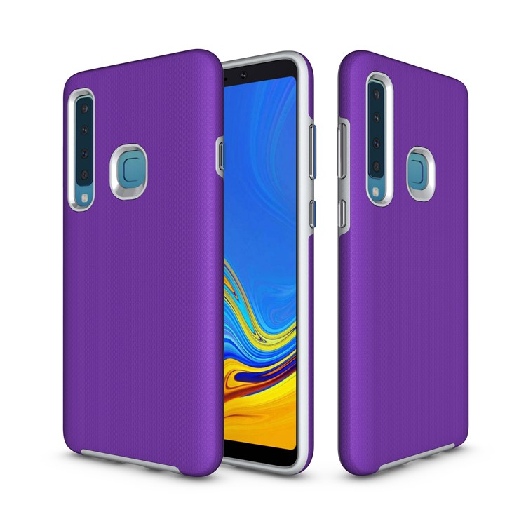 Anti-skid PC + TPU Armor Case Cover for Samsung Galaxy A9 (2018) / A9 Star Pro / A9s - Purple-1