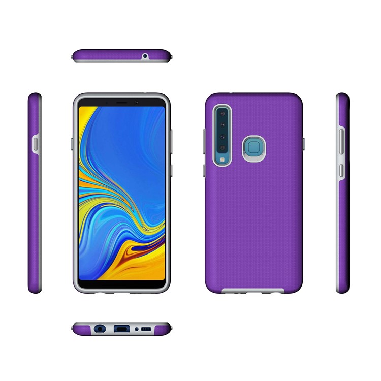 Anti-skid PC + TPU Armor Case Cover for Samsung Galaxy A9 (2018) / A9 Star Pro / A9s - Purple-5