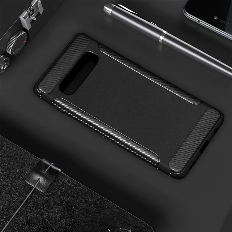 

Carbon Fiber Texture Matte TPU Case for Samsung Galaxy S10 Plus - Black, Galaxy S10 Plus