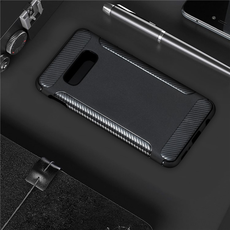 

Matte TPU Carbon Fiber Texture Phone Case for Samsung Galaxy S10e - Black, Galaxy S10e