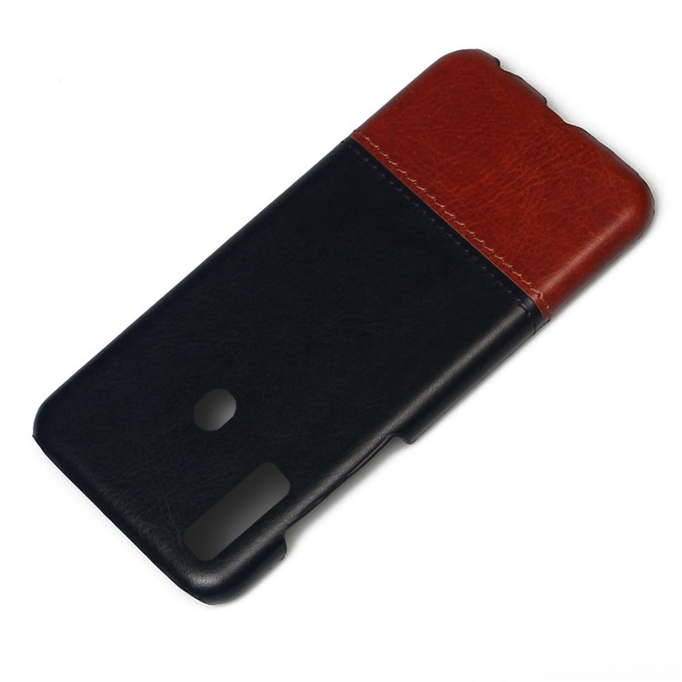 KSQ Bi-color Splicing PU Leather Coated PC Phone Cover for Samsung Galaxy A8s-4