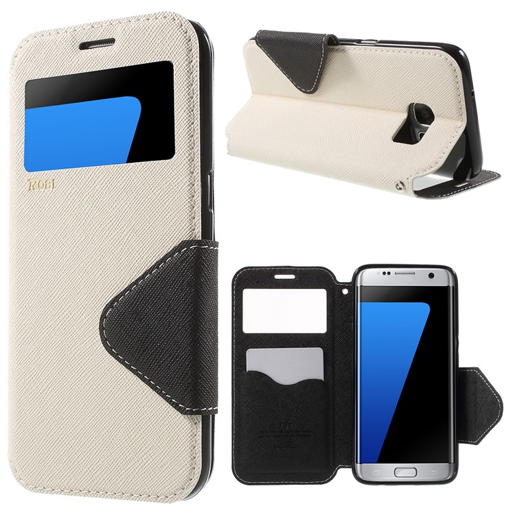 

ROAR KOREA Diary View Leather Cover for Samsung Galaxy S7 edge G935 - White