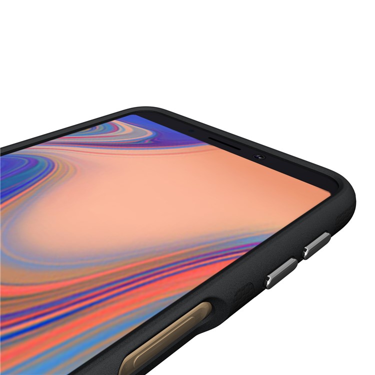 Anti-skid PC + TPU Hybrid Armor Case for Samsung Galaxy A7 (2018) - Black-7