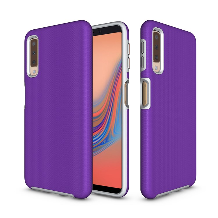 

Anti-skid Plastic + TPU Combo Armor Casing for Samsung Galaxy A7 (2018) - Purple, Galaxy A7 (2018)