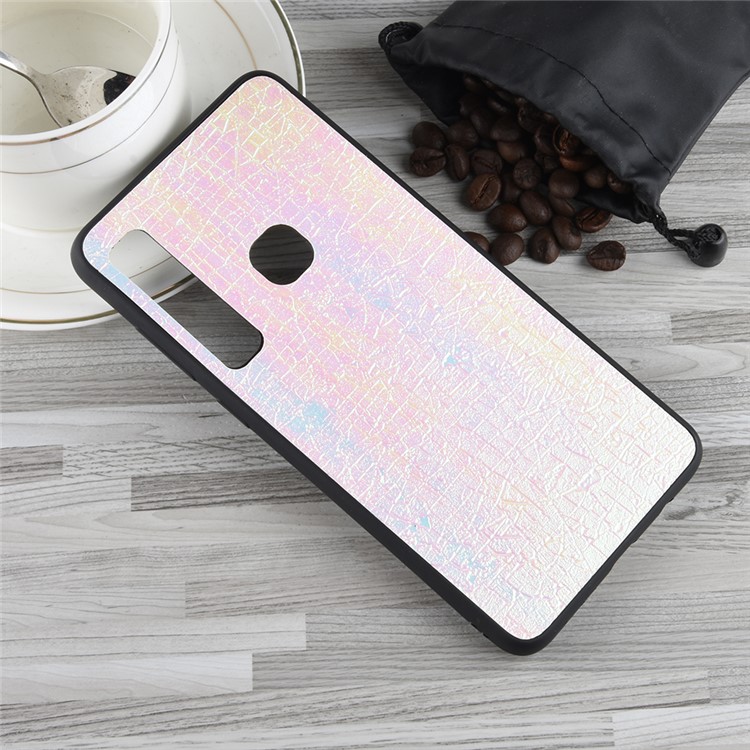 PU Leather Coated TPU Case for Samsung Galaxy A9 (2018) / A9 Star Pro / A9s - Pink-4