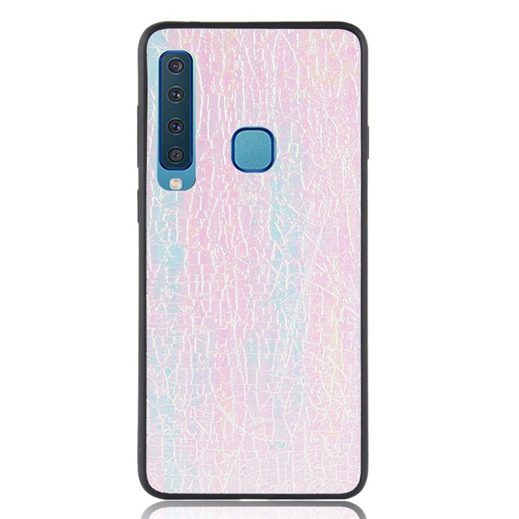 PU Leather Coated TPU Case for Samsung Galaxy A9 (2018) / A9 Star Pro / A9s - Pink-5