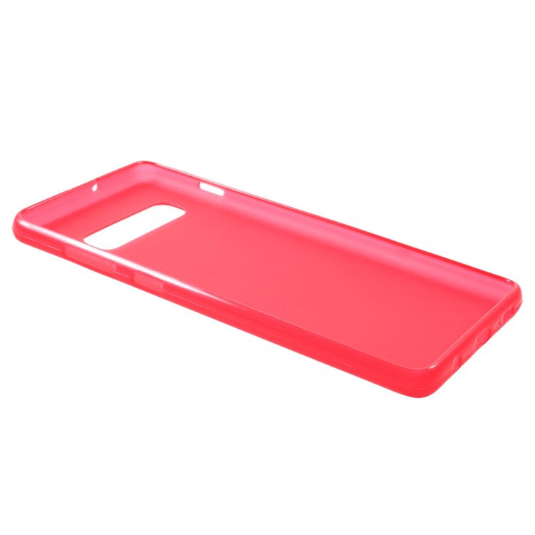 50PCS/Pack Double Sided Matte TPU Protection Back Case for Samsung Galaxy S10 - Red-3