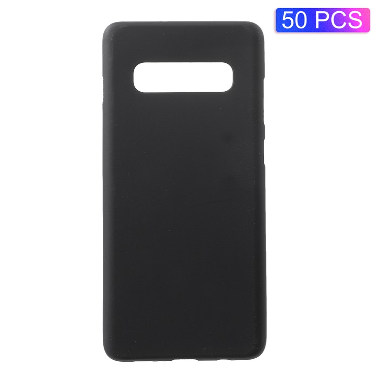 

50 Шт. / Упак. Двухсторонний Матовый Тпу Для Samsung Galaxy S10 Plus - Черный, Galaxy S10 Plus