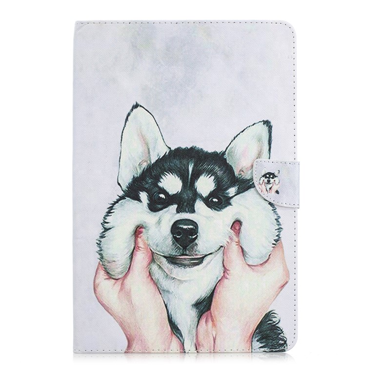 

Pattern Printing PU Leather Flip Stand Shell for Samsung Galaxy Tab S4 10.5 T835 - Husky, Galaxy Tab S4 10.5