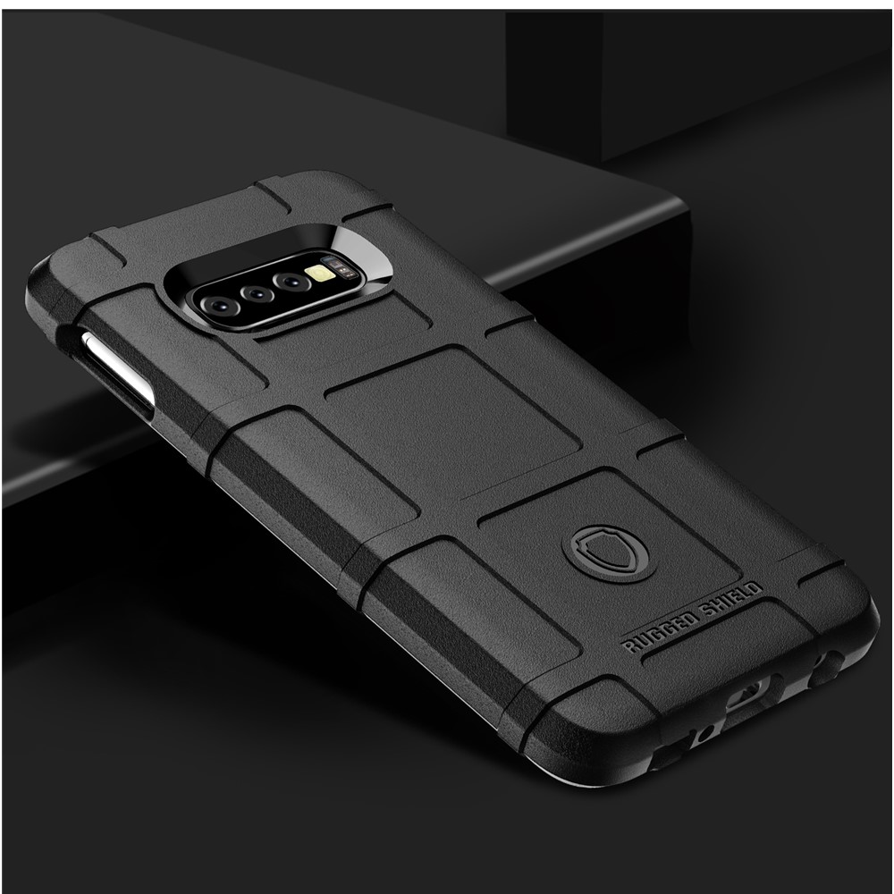 Anti-shock Square Grid Texture TPU Back Case for Samsung Galaxy S10 Lite - Black-10