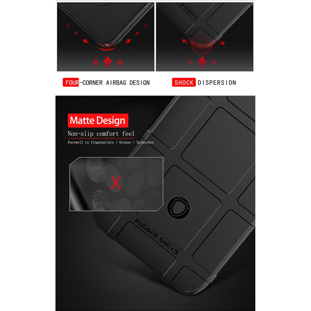 Anti-shock Square Grid Texture TPU Back Case for Samsung Galaxy S10 Lite - Black-8