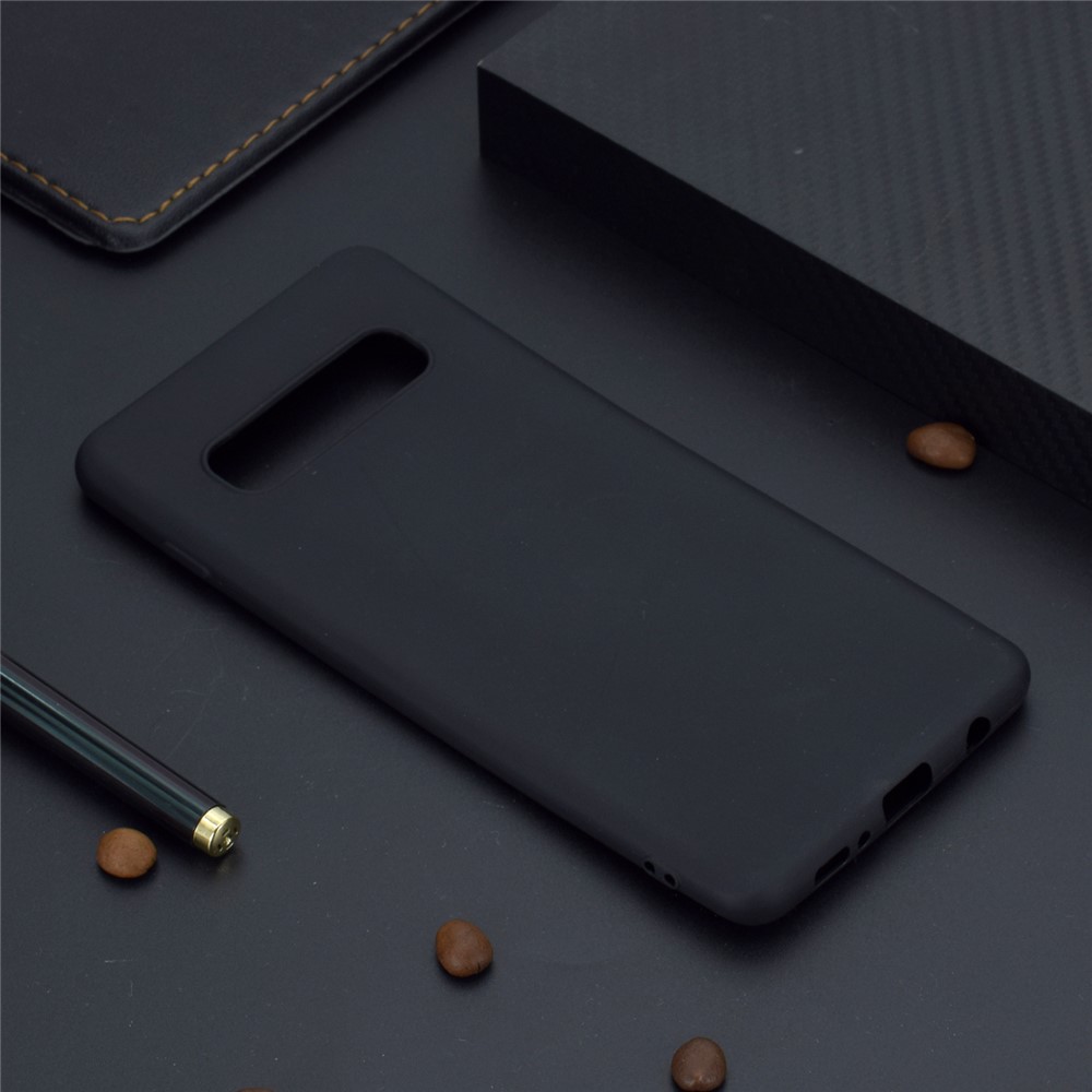 For Samsung Galaxy S10 Soft Matte TPU Gel Phone Casing - Black-6