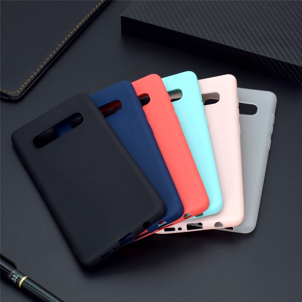 For Samsung Galaxy S10 Soft Matte TPU Gel Phone Casing - Black-7