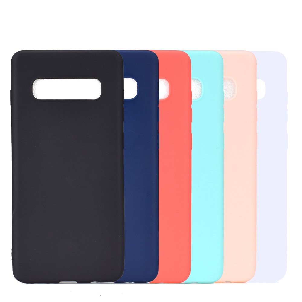 For Samsung Galaxy S10 Soft Matte TPU Gel Phone Casing - Black-8