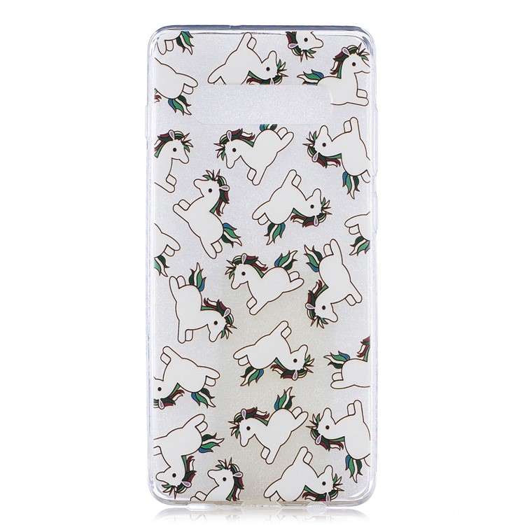 

Pattern Printing Soft TPU Mobile Phone Cover for Samsung Galaxy S10 Plus - Horse, Galaxy S10 Plus