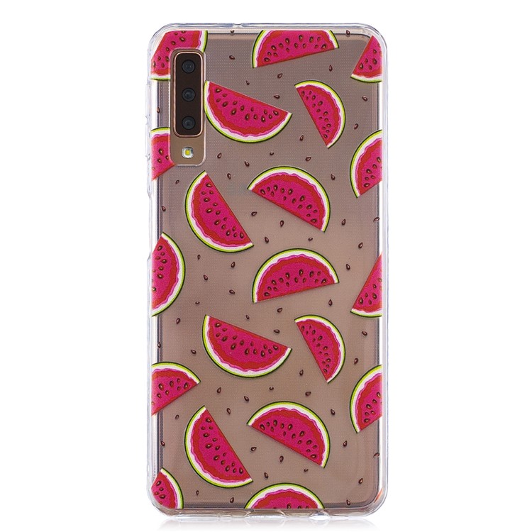 

Pattern Printing TPU Cover Phone Shell for Samsung Galaxy A7 (2018) - Watermelon, Galaxy A7 (2018)