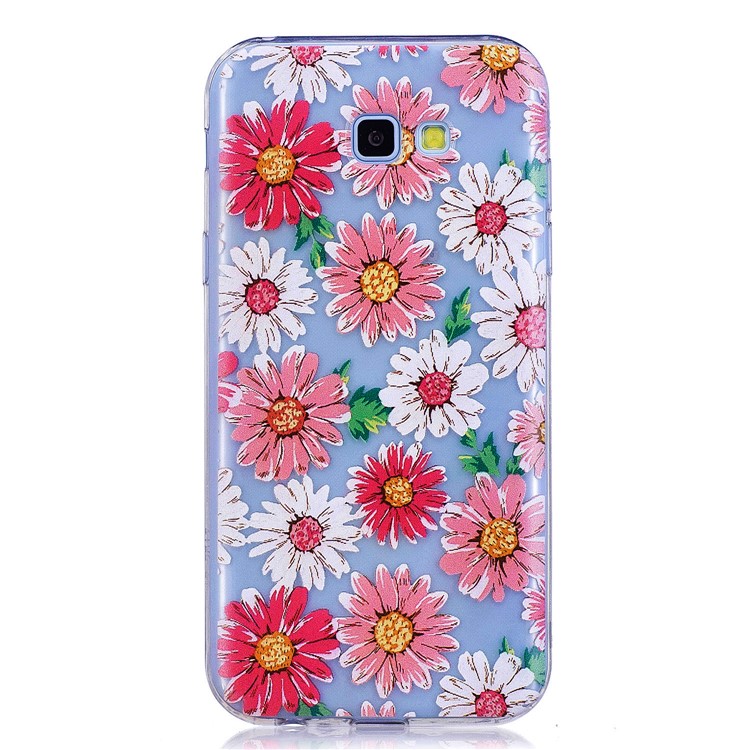 

Pattern Printing TPU Flexible Case for Samsung Galaxy J4+ - Daisy Flower, Galaxy J4+