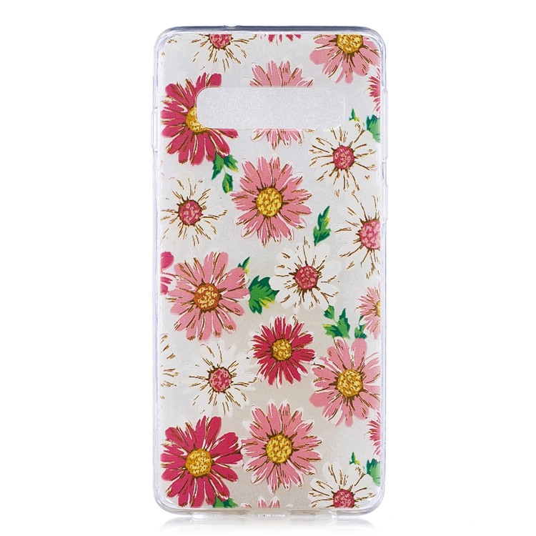 

Pattern Printing Soft TPU Cover for Samsung Galaxy S10 - Daisy, Galaxy S10