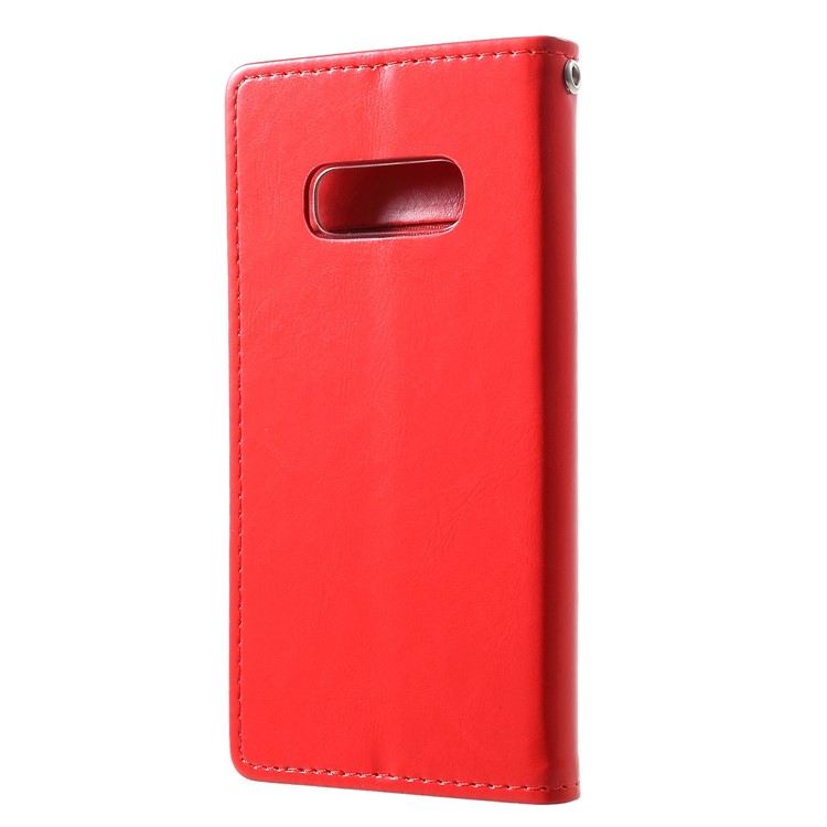 MERCURY GOOSPERY Blue Moon Stand Leather Case for Samsung Galaxy S10 Lite - Red-2