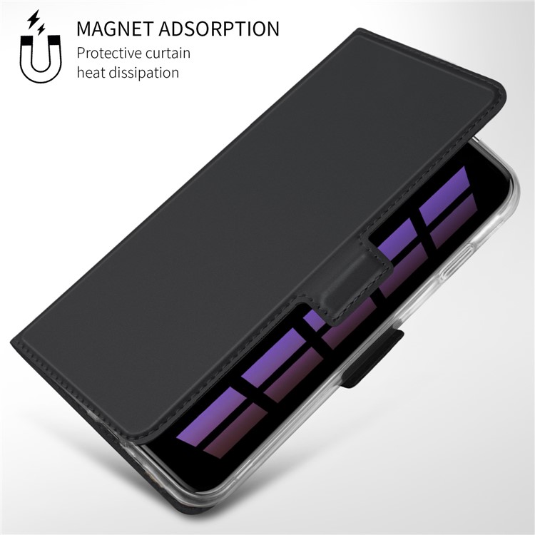 Magnetic Adsorption Leather Flip Stand Case with Card Holder for Samsung Galaxy S10 - Black-7