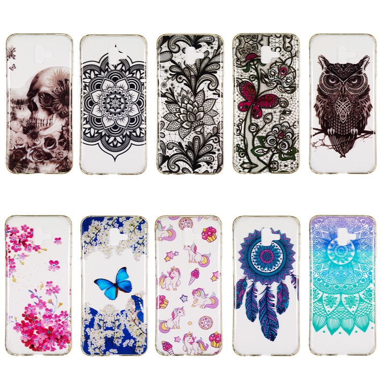 Pattern Printing IMD TPU Case for Samsung Galaxy J4+ J415 / J4 Prime - Unicorn-6