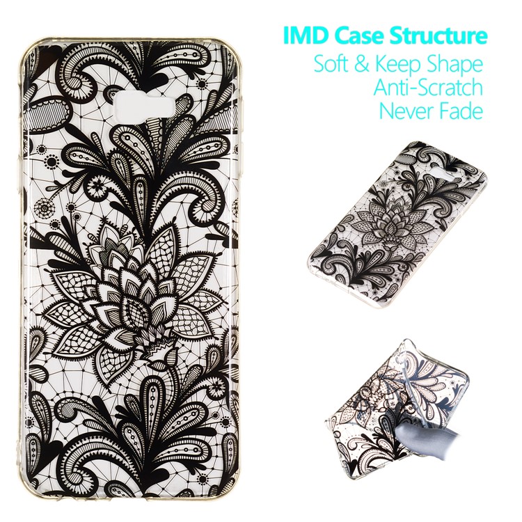 

Pattern Printing IMD TPU Cell Phone Cover for Samsung Galaxy J4+ J415 / J4 Prime - Lace Flower, Galaxy J4+