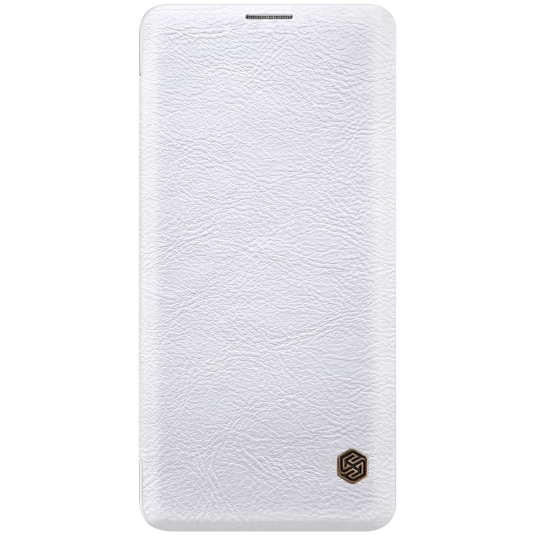 

NILLKIN Qin Series for Samsung Galaxy S10 Leather Cover with Card Slot - White, Galaxy S10