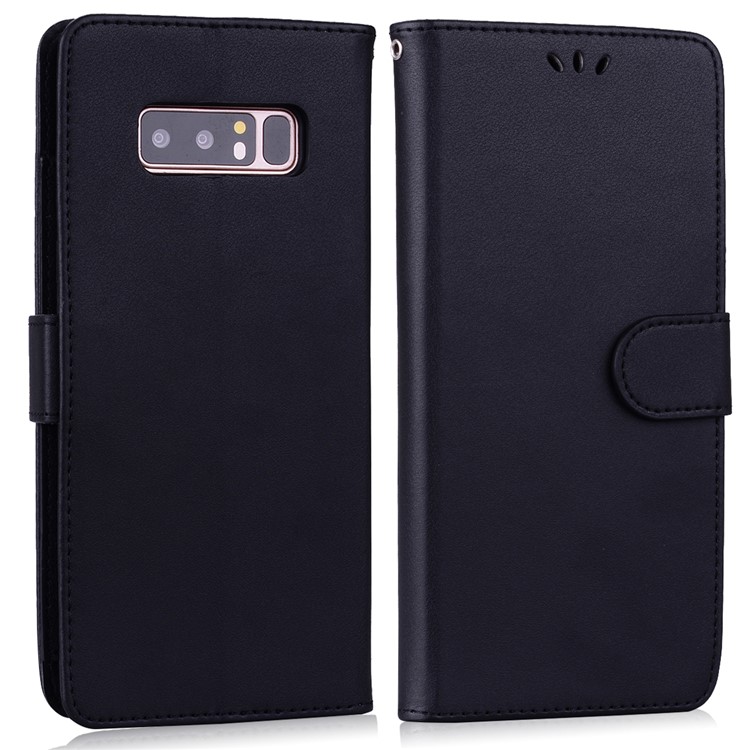 Wallet Leather Stand Case for Samsung Galaxy S10 Plus - Black-2