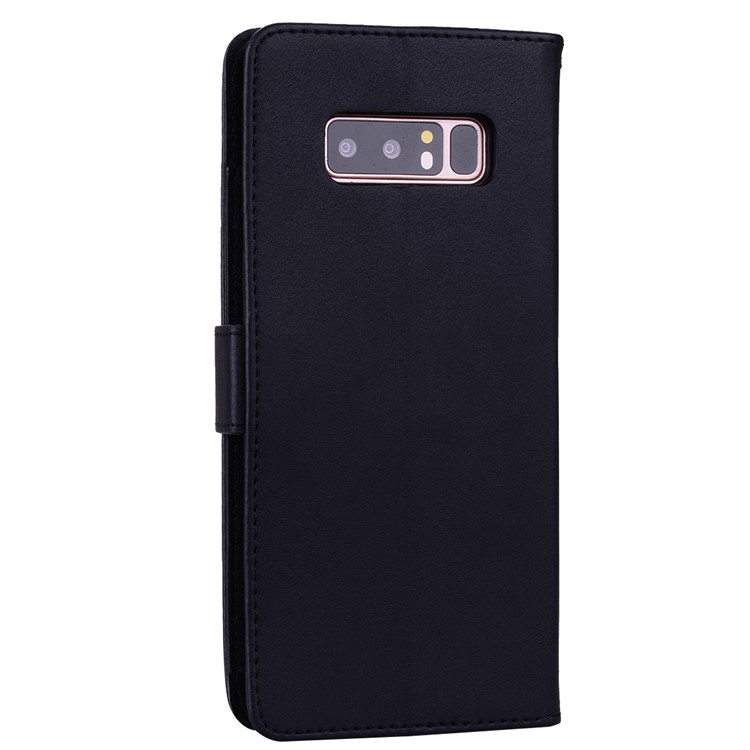 Wallet Leather Stand Case for Samsung Galaxy S10 Plus - Black-5