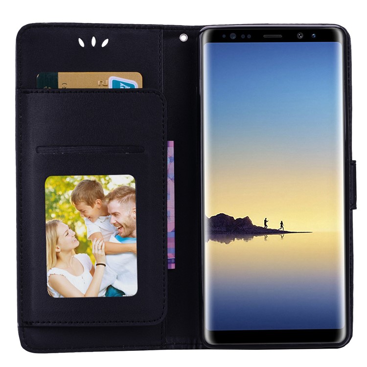 Wallet Leather Stand Case for Samsung Galaxy S10 Plus - Black-8