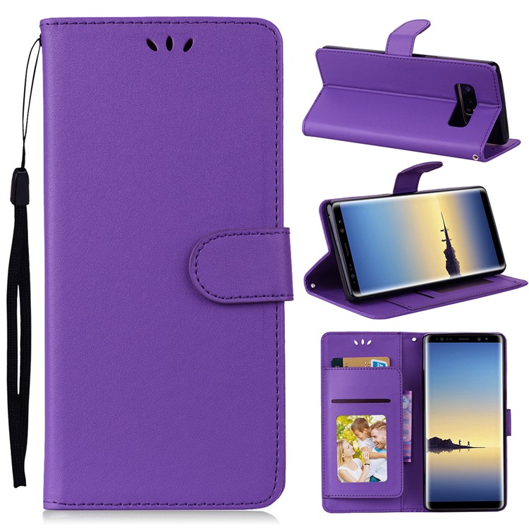 

Кожаный Чехол С Подставкой Для Карт Для Samsung Galaxy S10 - Пурпурный, Galaxy S10