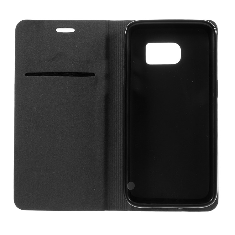 Two-color Leather Card Holder Case for Samsung Galaxy S7 G930 - Black-10