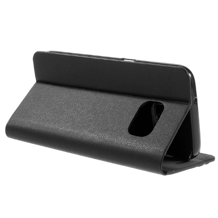 Two-color Leather Card Holder Case for Samsung Galaxy S7 G930 - Black-5