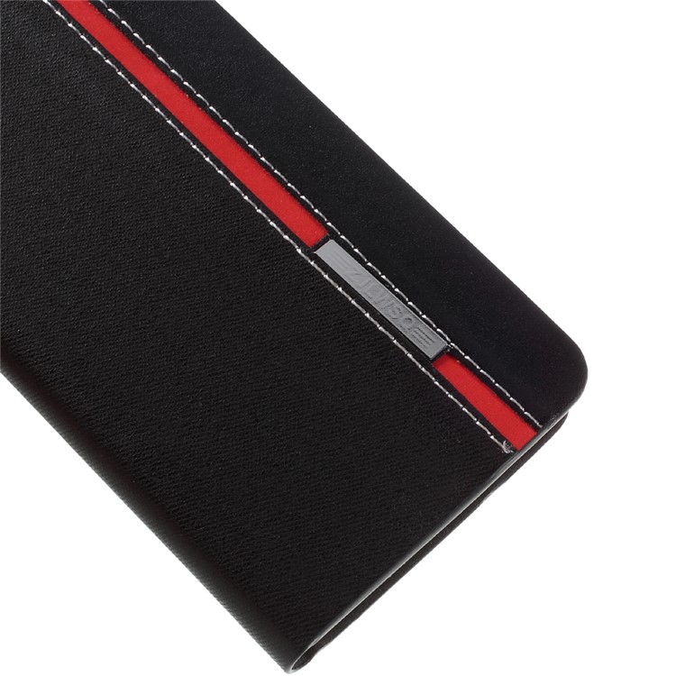 Two-color Leather Card Holder Case for Samsung Galaxy S7 G930 - Black-7