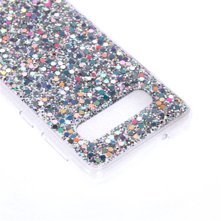 Color Changing Sequins Acrylic TPU Case for Samsung Galaxy S10 - Silver-4