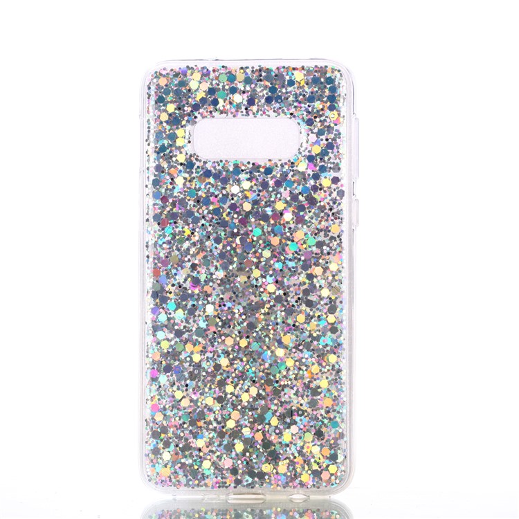 Color Changing Sequins Acrylic TPU Case for Samsung Galaxy S10 Lite - Silver-2