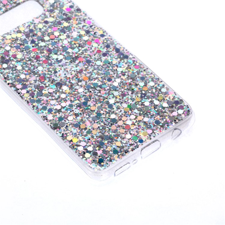 Color Changing Sequins Acrylic TPU Case for Samsung Galaxy S10 Lite - Silver-3