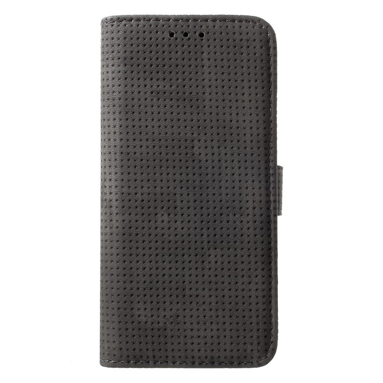 

Mesh Pattern Retro Leather Wallet Stand Case for Samsung Galaxy A8 (2018) - Black, Galaxy A8 (2018)