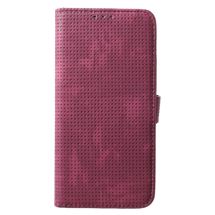 Сетка ретро чехол бумажник для samsung galaxy s10 - красный