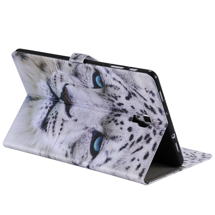 Patterned Leather Protective Case for Samsung Galaxy Tab A 10.5 (2018) T590 T595 - Leopard-4