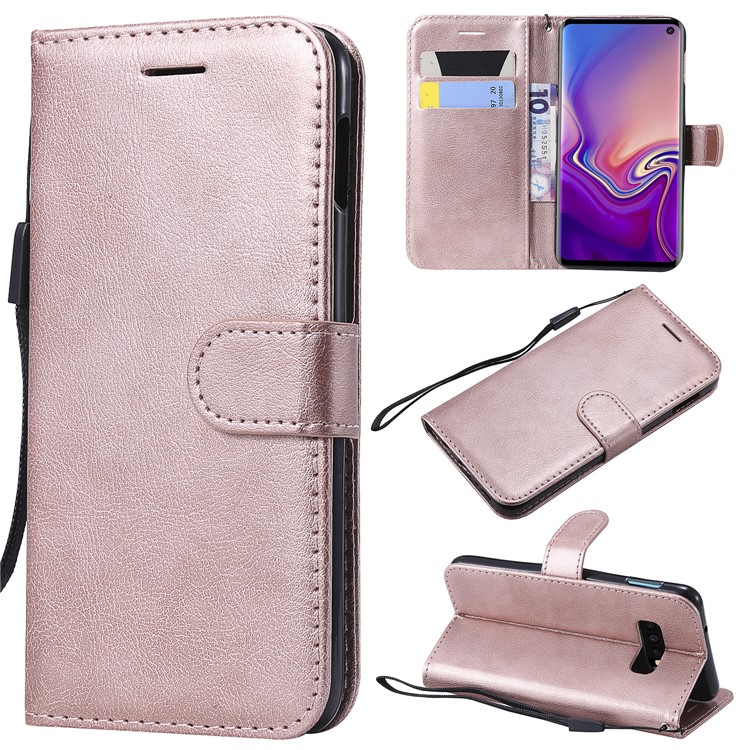 

Wallet Leather Stand Case Cover for Samsung Galaxy S10e - Rose Gold, Galaxy S10e