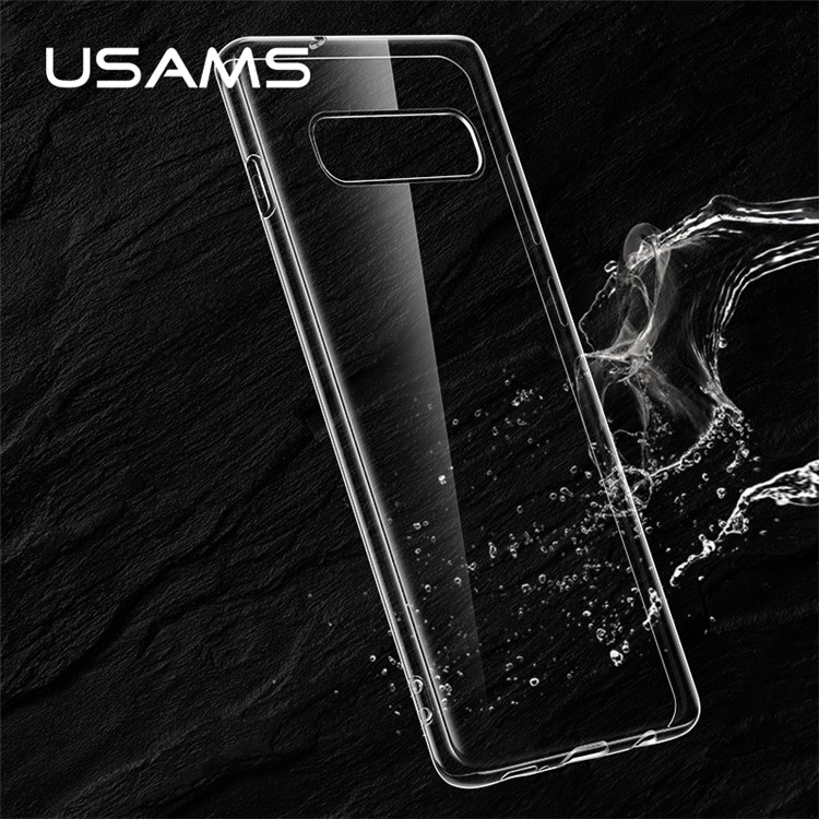 USAMS Primary Color Series Clear TPU Mobile Phone Shell for Samsung Galaxy S10 Plus-4