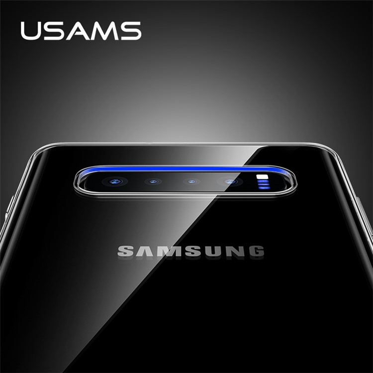 USAMS Primary Color Series Clear TPU Mobile Phone Shell for Samsung Galaxy S10 Plus-5