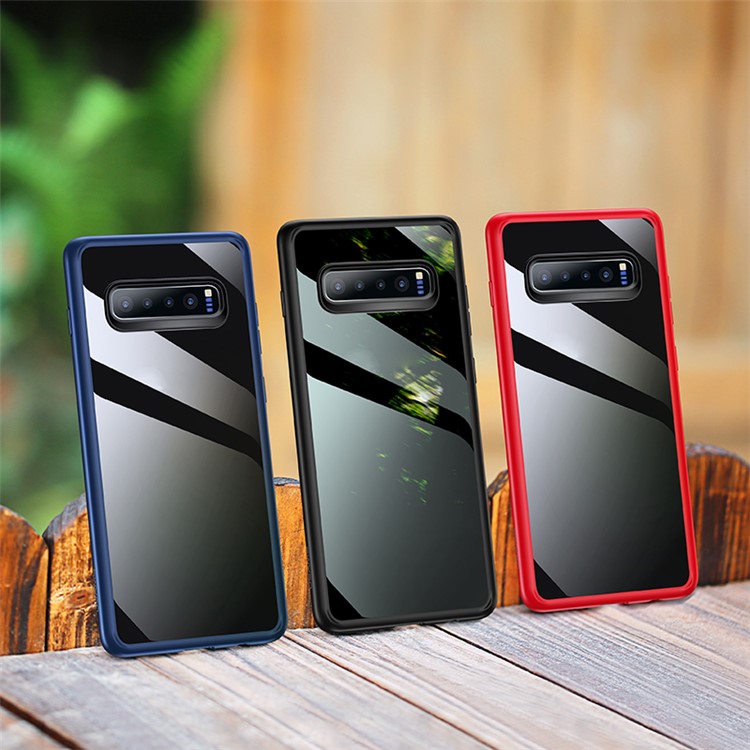 USAMS Mant Série Clara PC + TPU Escudo Protetor De Quadro Para Samsung Galaxy S10 - Vermelho-2