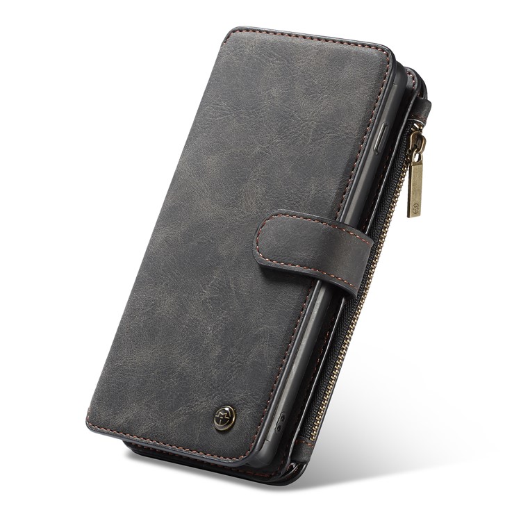 Capa De Couro Split 2 Em 1 Destacável CASEME Com Vários Slots De Cartão Para A Samsung Galaxy S10 - Preto-12