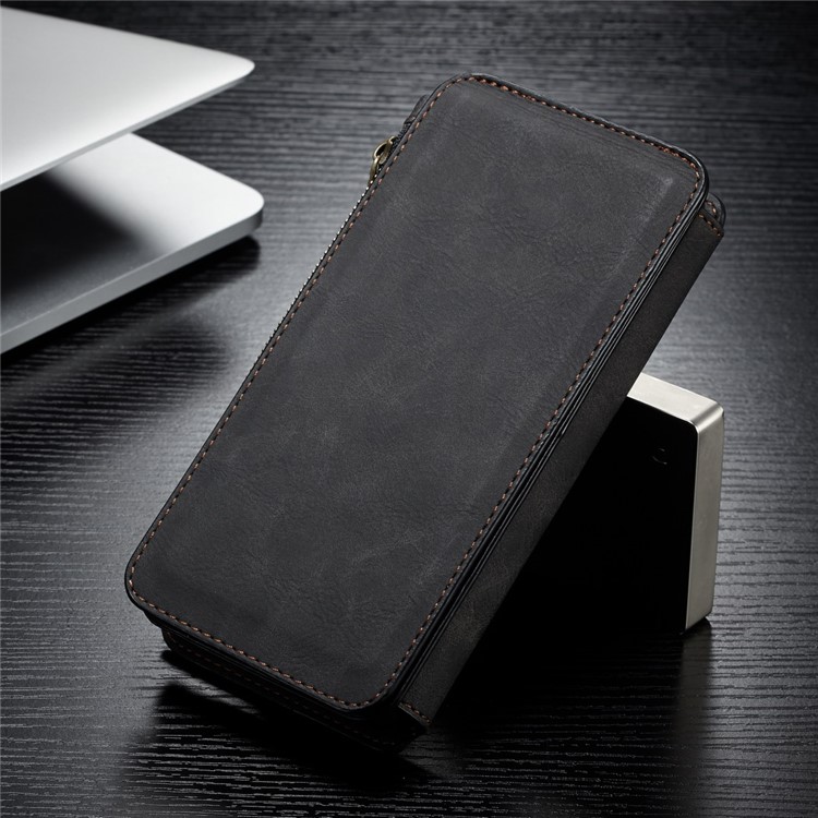 Capa De Couro Split 2 Em 1 Destacável CASEME Com Vários Slots De Cartão Para A Samsung Galaxy S10 - Preto-27