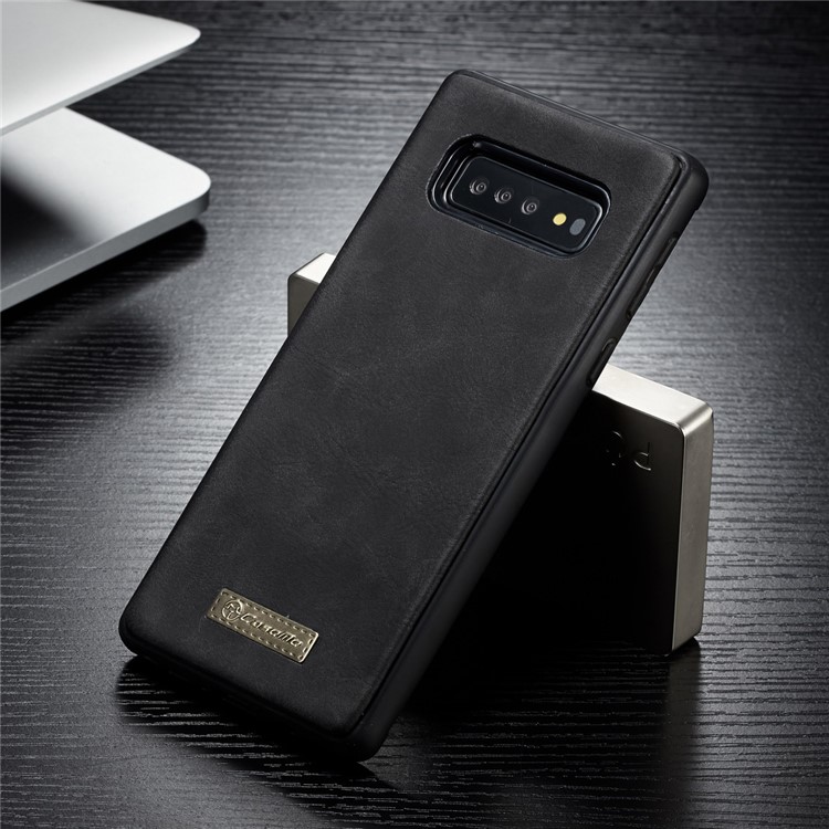 Capa De Couro Split 2 Em 1 Destacável CASEME Com Vários Slots De Cartão Para A Samsung Galaxy S10 - Preto-28